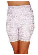 Silver Metallic Mid-Thigh Pettipants