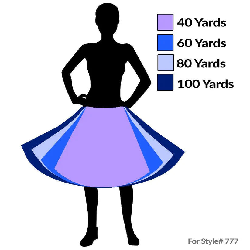 FULL 80 YD LAME PETTICOAT