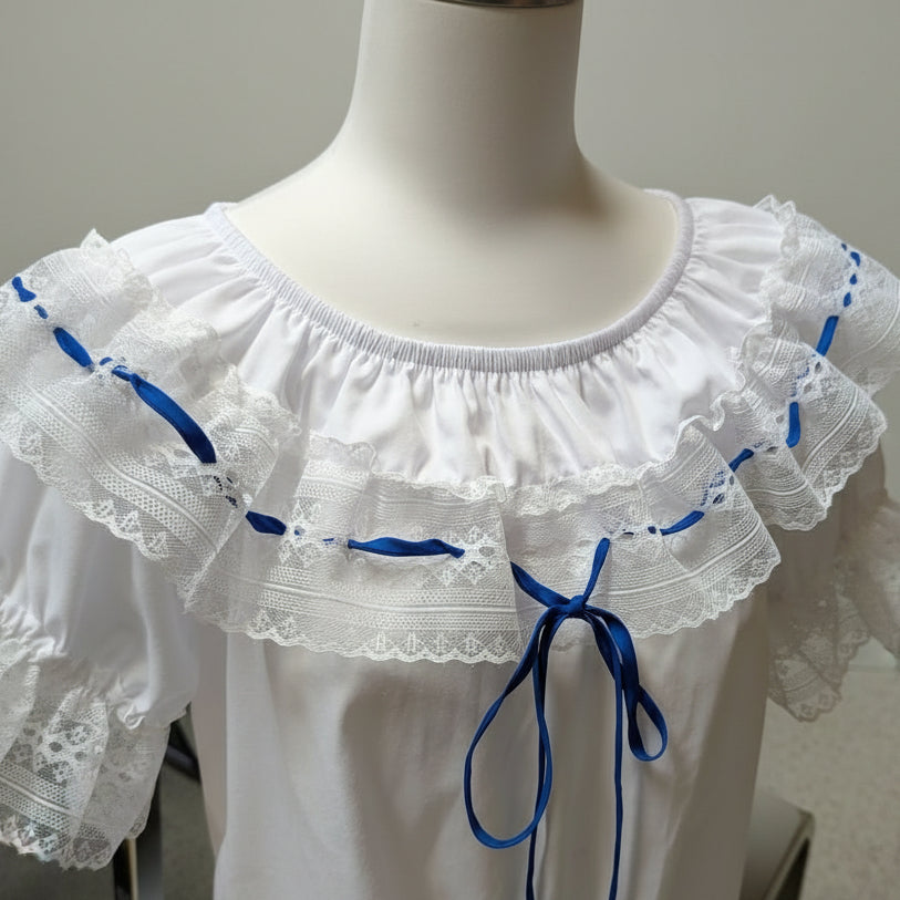 Lace Trim Blouse (strings sold separate)