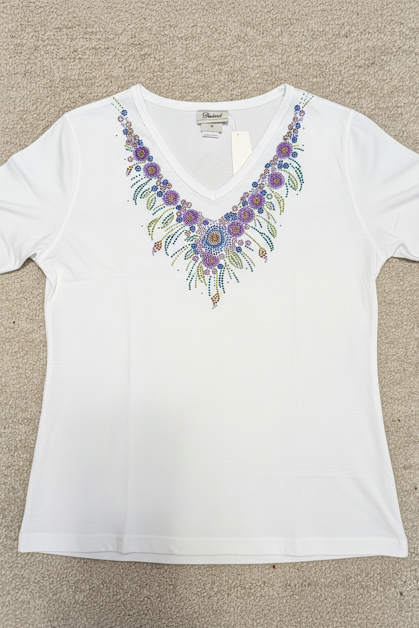 V-NECK FLORAL TOP