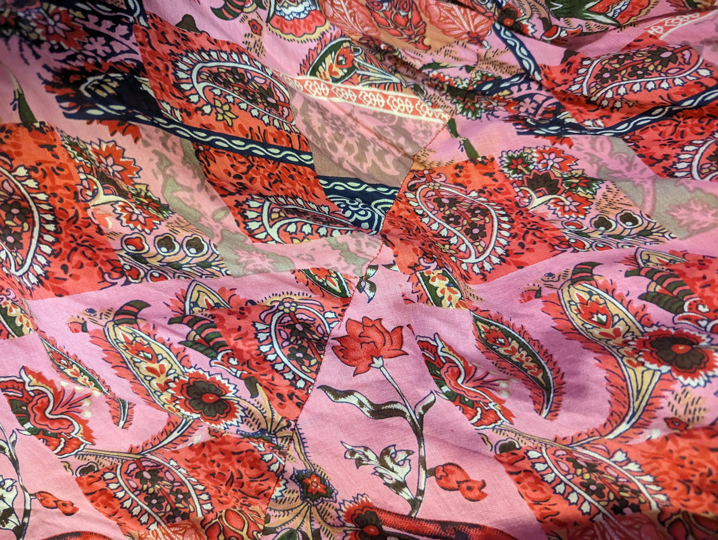 PINK FLORAL PRAIRIE SKIRT