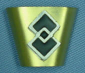 ENAMEL DOUBLE SQUARE TIE SLIDE