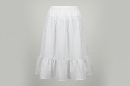 Poly-Cotton Petticoat with Lace Trim, T99