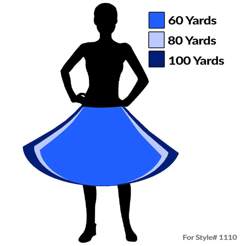 CRYSTAL PETTICOAT 80 YARD
