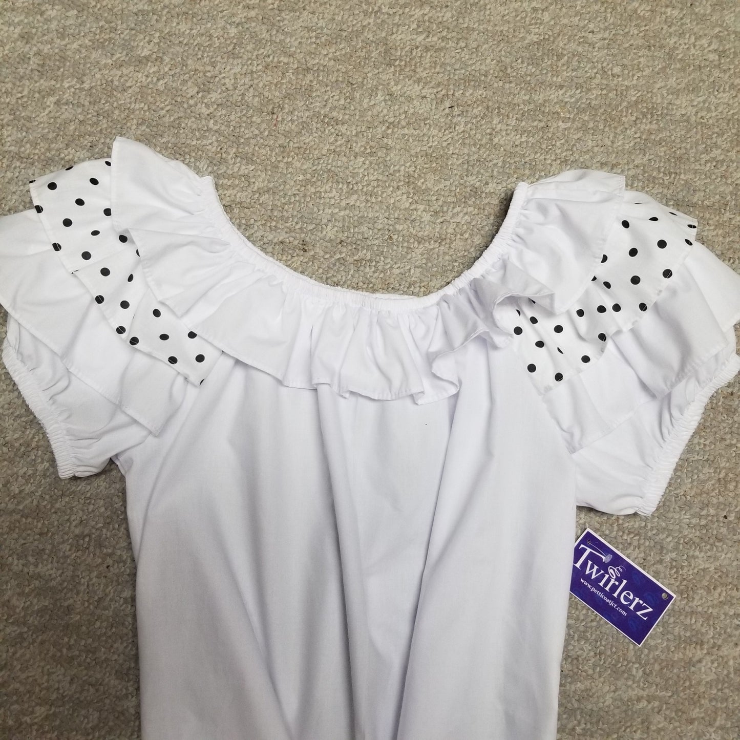 3 RUFFLE BLOUSE WITH PRINT