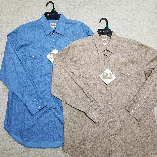 Ely paisley western shirt