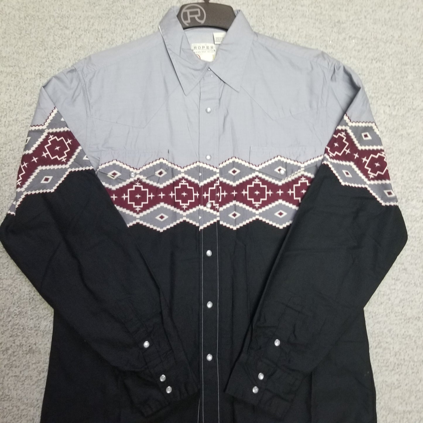 Aztec border print shirt