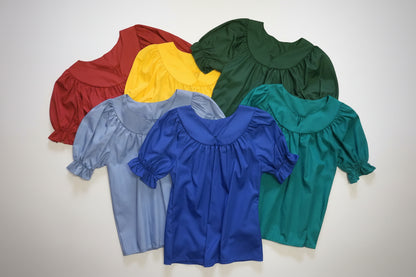 Sweetheart blouses in color