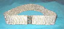 Metallic Lame Stretch Belt