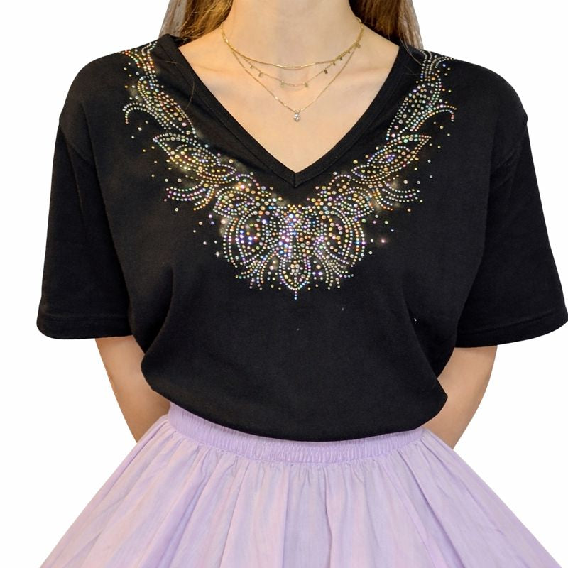 PAISLEY RHINESTONE TOP