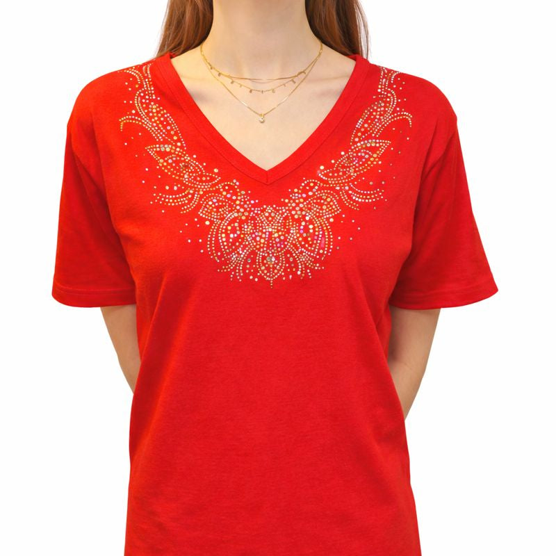 PAISLEY RHINESTONE TOP