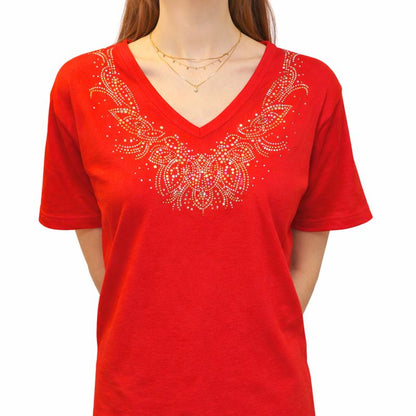 PAISLEY RHINESTONE TOP