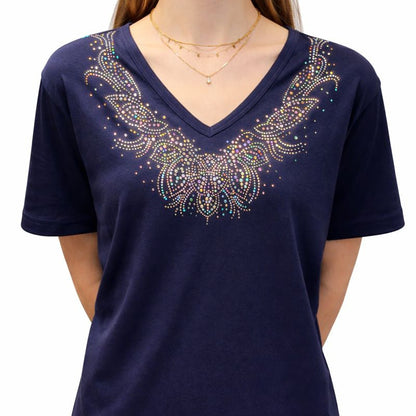 PAISLEY RHINESTONE TOP