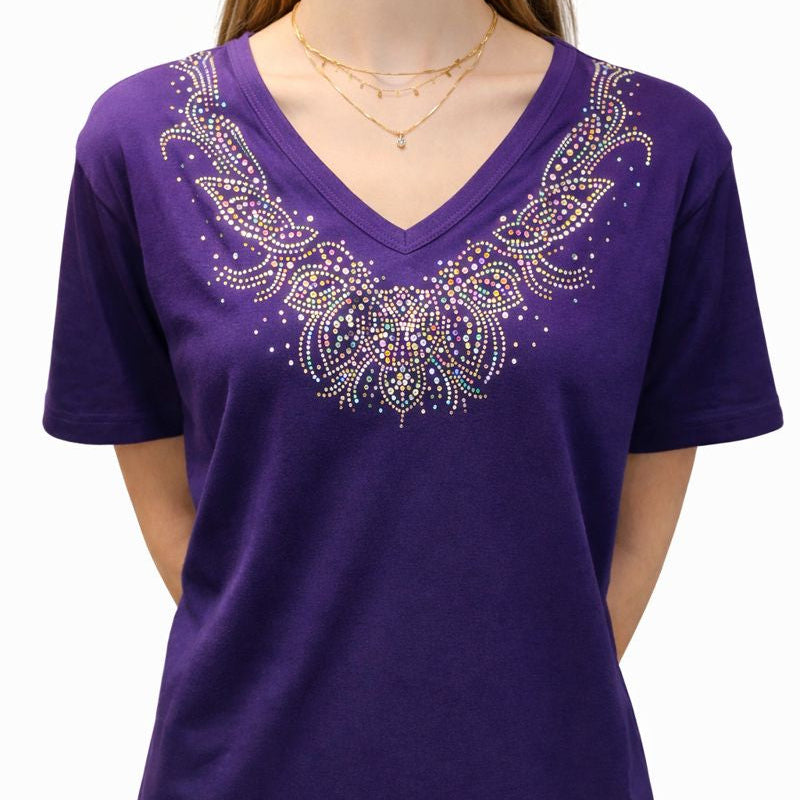 PAISLEY RHINESTONE TOP