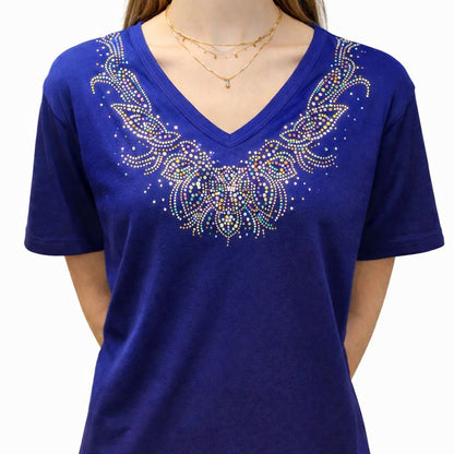 PAISLEY RHINESTONE TOP