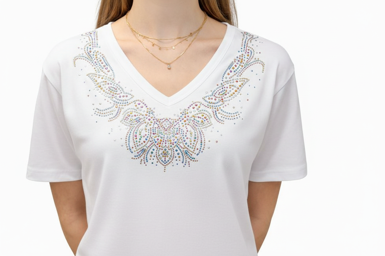 PAISLEY RHINESTONE TOP