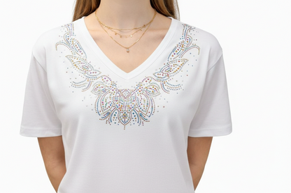PAISLEY RHINESTONE TOP