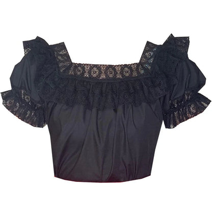 Square Neck Fiesta Lace Blouse