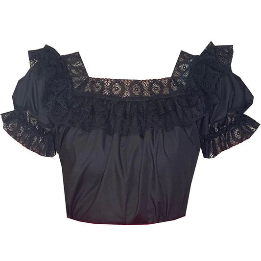 Square Neck Fiesta Lace Blouse