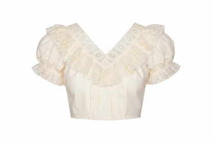 V-Neck Fiesta Lace Blouse