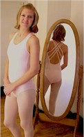 Cotton Leotard with Strappy Back