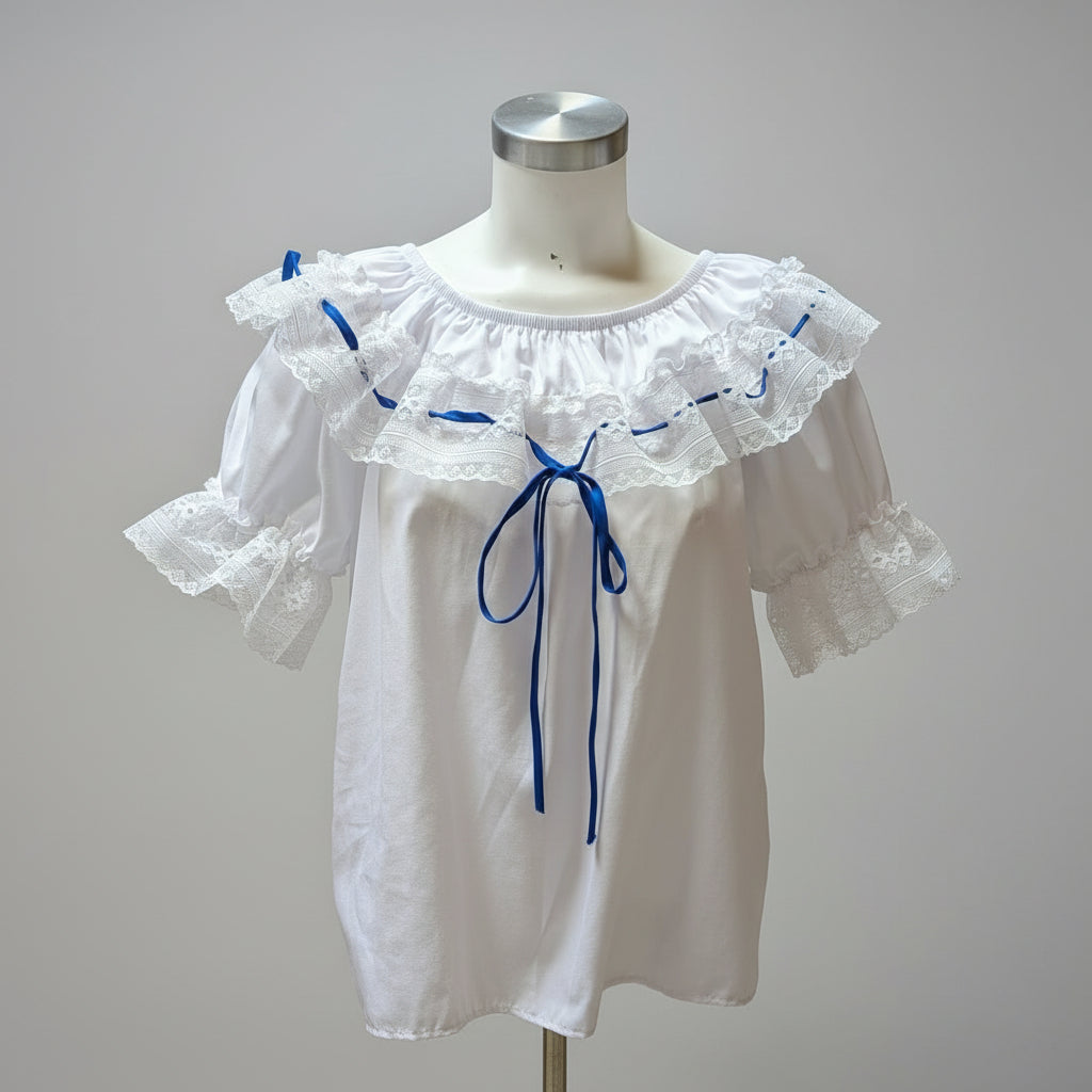 Lace Trim Blouse (strings sold separate)