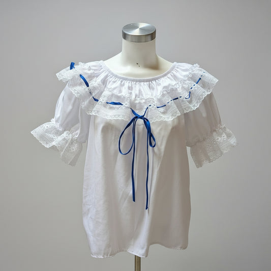 Lace Trim Blouse (strings sold separate)