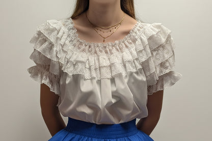 Lacy Sleeve Fiesta Blouse