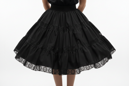 3-Tiered Skirt with Fiesta Lace