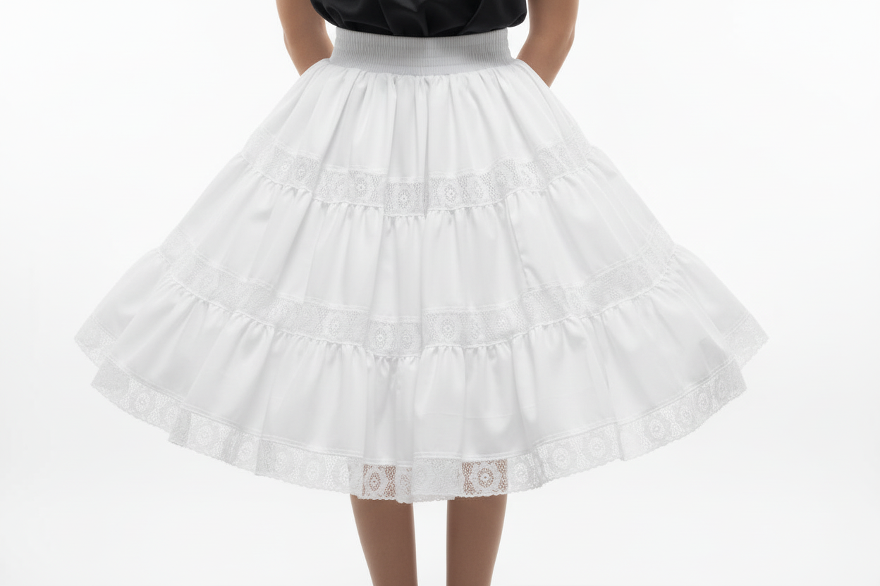 3-Tiered Skirt with Fiesta Lace