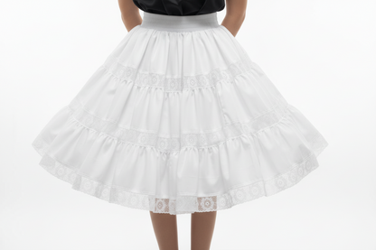3-Tiered Skirt with Fiesta Lace