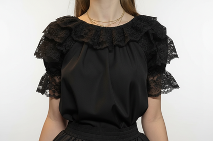 LACEY RUFFLE BLOUSE