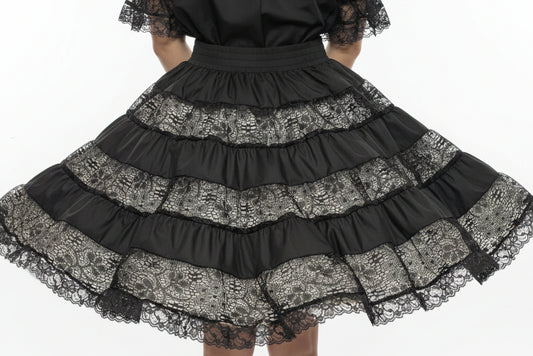 Tiered Lace Skirt