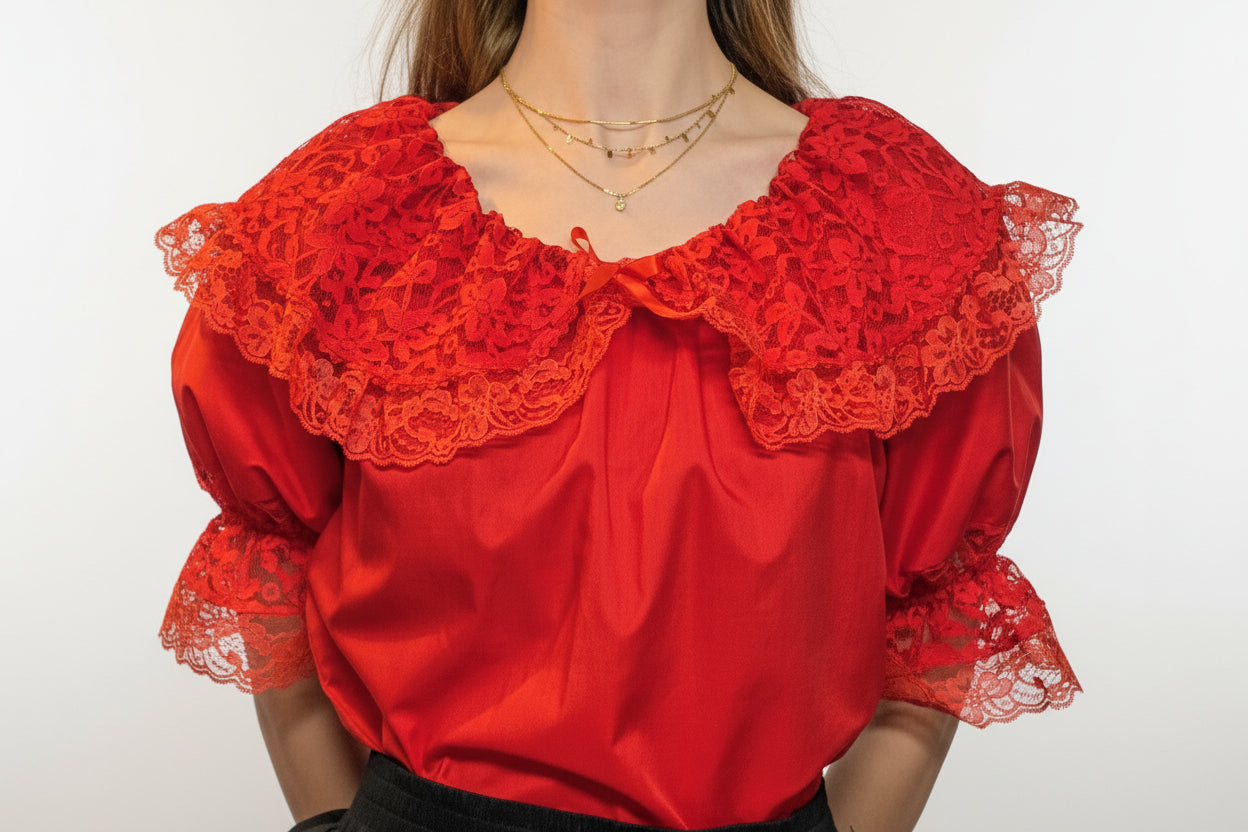 Shawl Collar Blouse