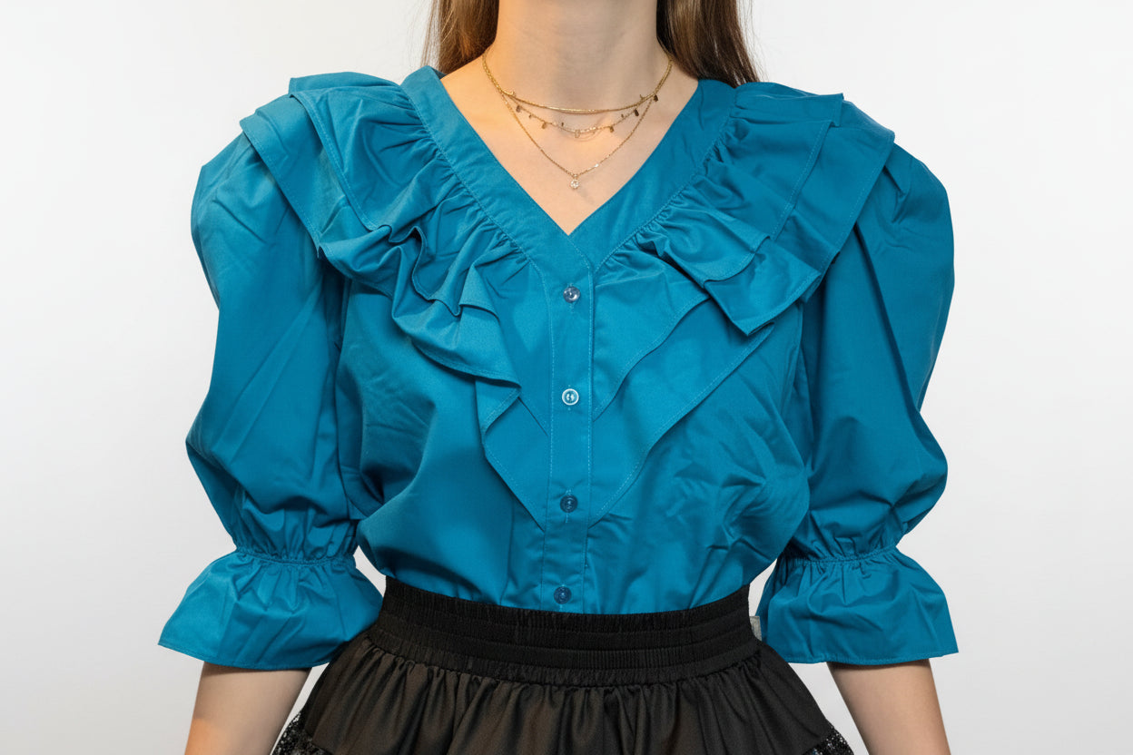 Ruffled V-Neck SALE!