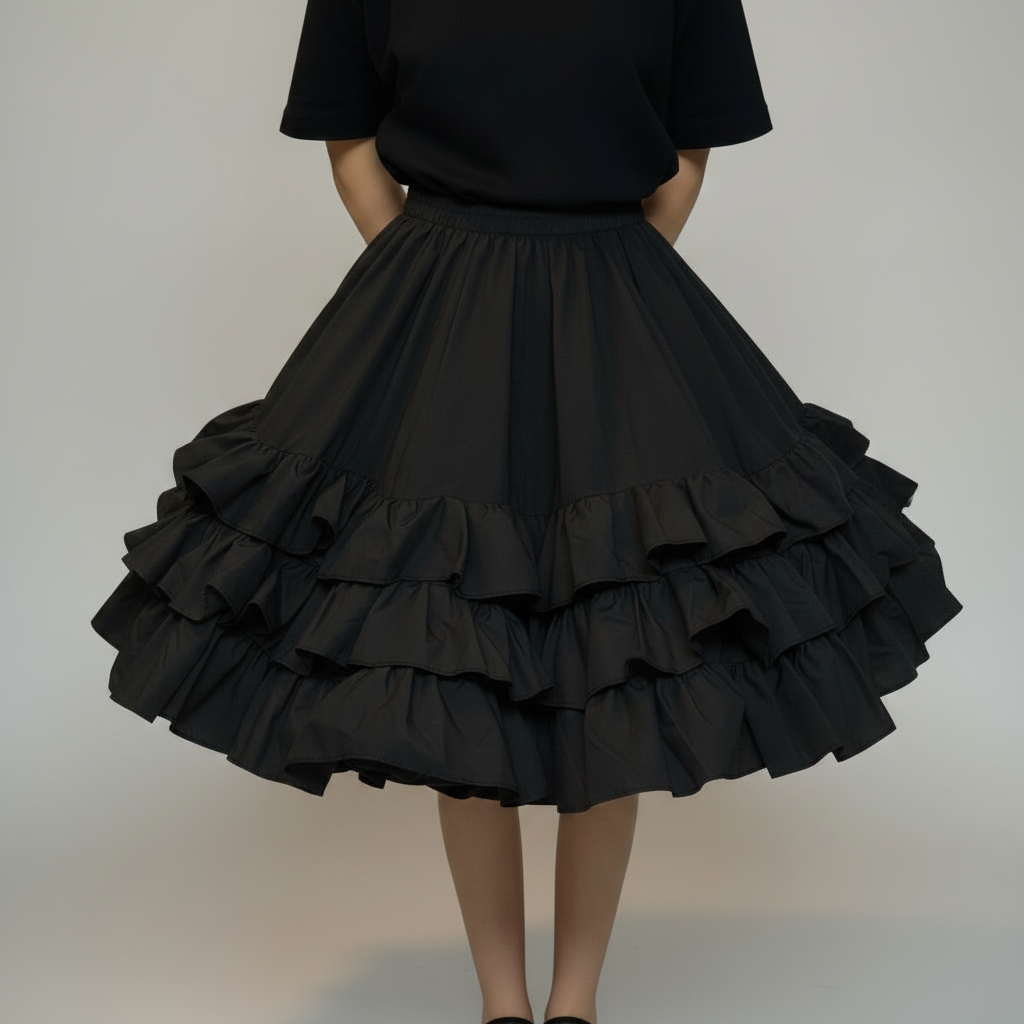 3 RUFFLE SKIRT