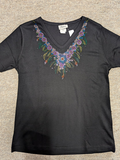 V-NECK FLORAL TOP
