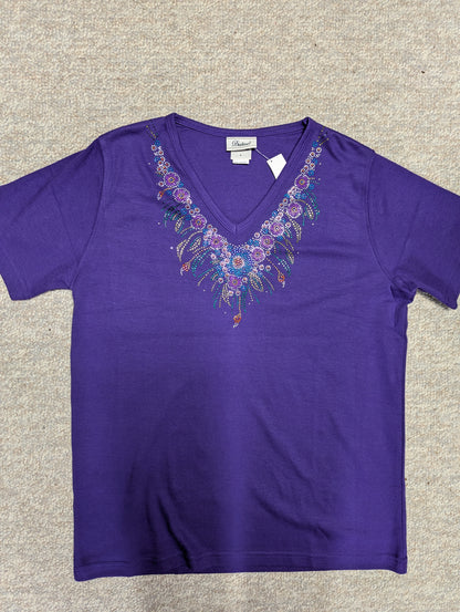V-NECK FLORAL TOP