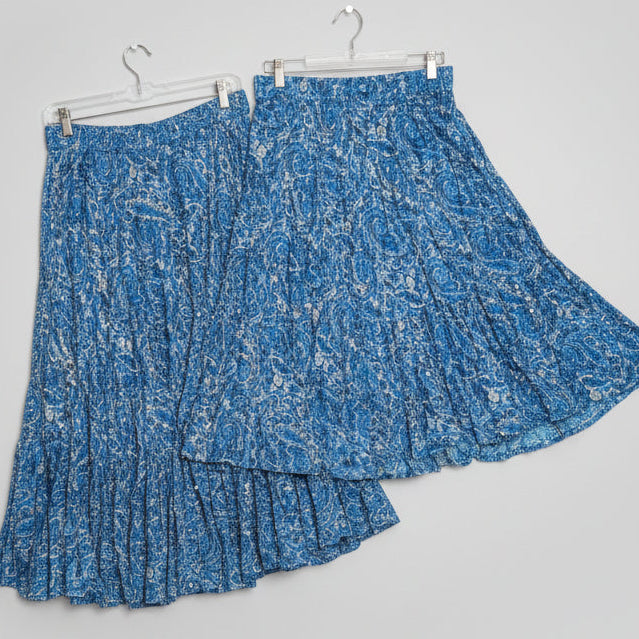 TEAL SEQUIN PRAIRIE SKIRT