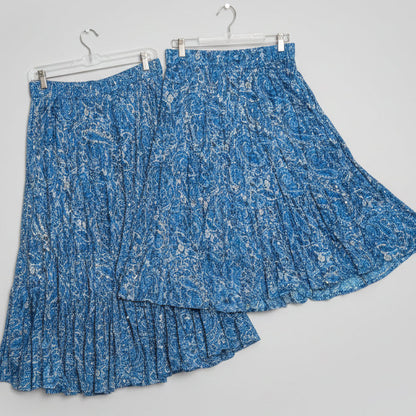 TEAL SEQUIN PRAIRIE SKIRT