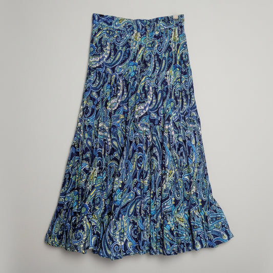Navy Sequin Short Prairie Skirt