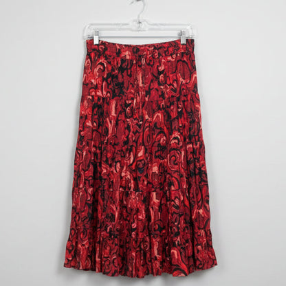 RED SWIRL SHORTER LENGTH