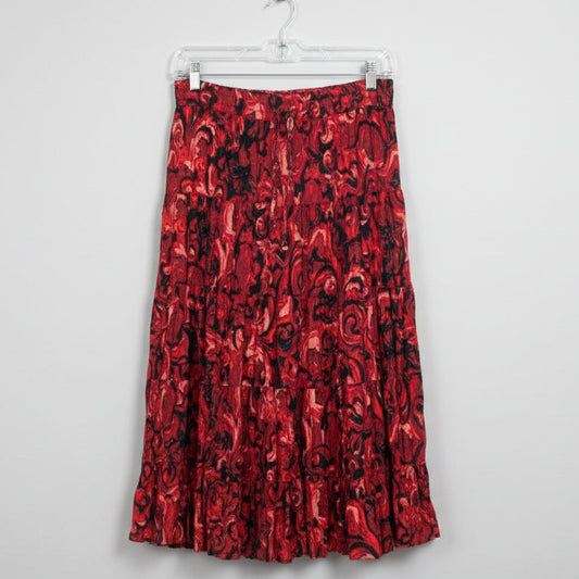 RED SWIRL SHORTER LENGTH