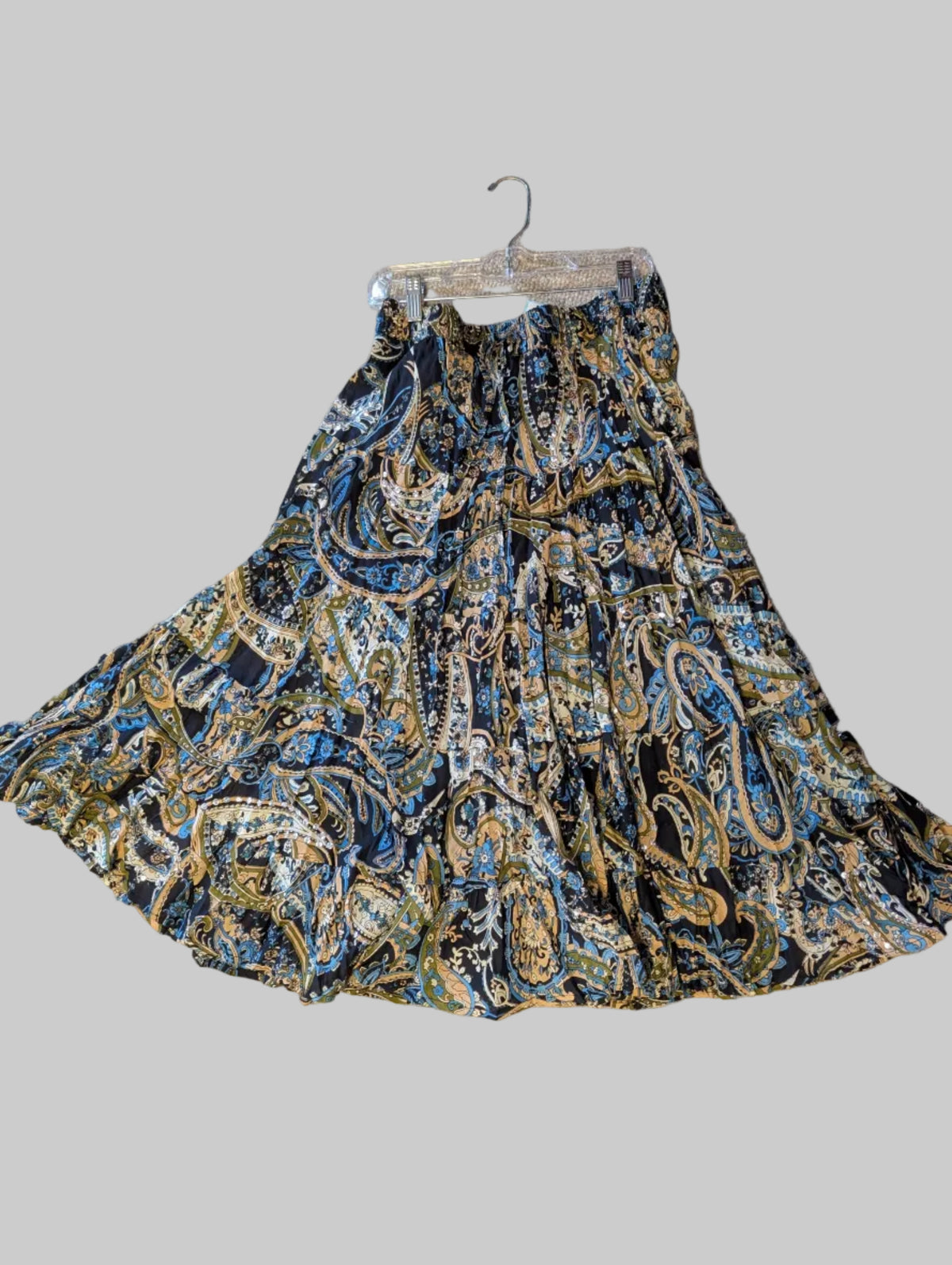 Navy and Tan Sequin Skirt