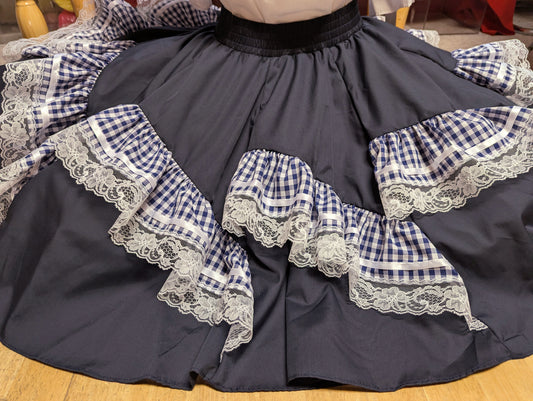 Diagonal Ruffle Gingham