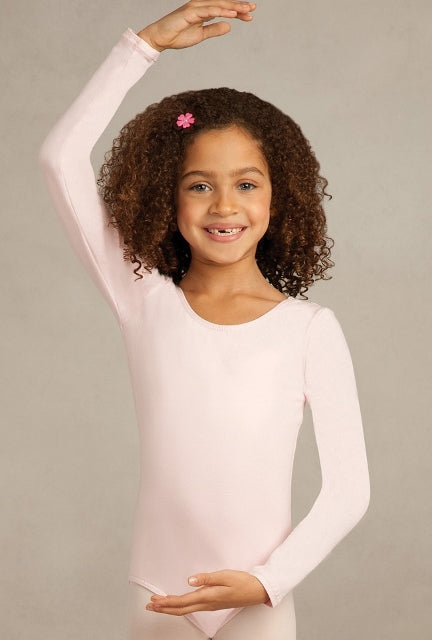 Long Sleeved Cotton Leotard (Child)