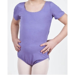 Short Sleeve Cotton Leotard (Child)