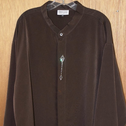 MEN'S RHINESTONE DRESS SHIRT