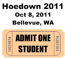 Hodown 2011 - Advance Student Ticket