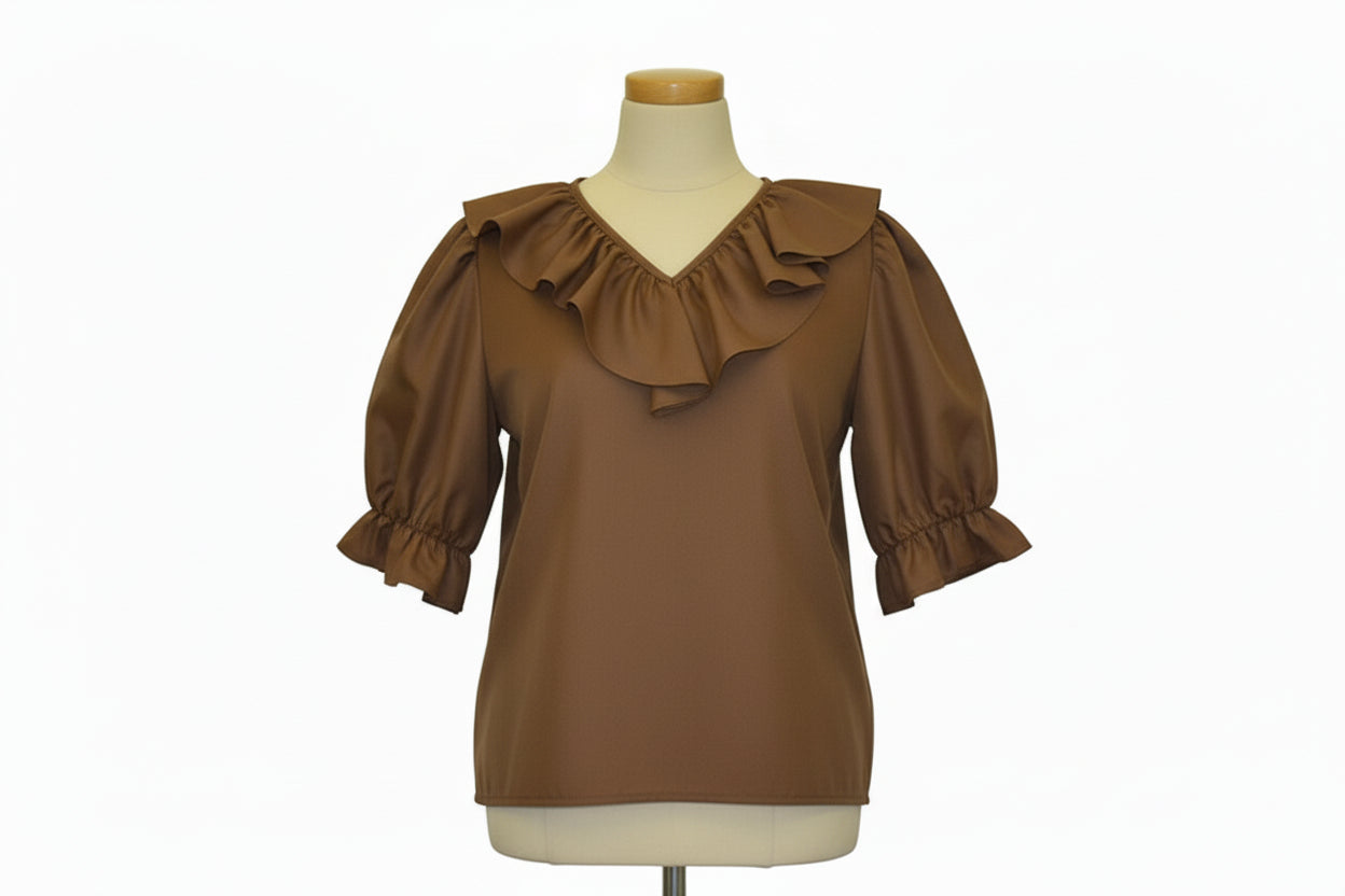 Swirl-Ruffle-Blouse